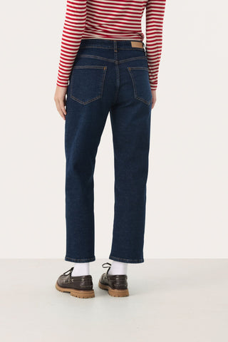 Part Two Straight Leg Jeans Dark Blue Judya - MMJs Fashion