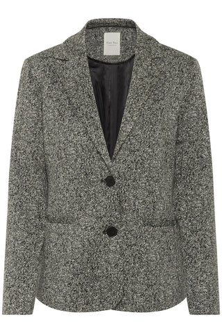 Part Two Tweed Blazer Black and White Vineke - MMJs Fashion