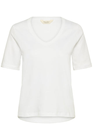 Part Two V - Neck Top White Ratansa - MMJs Fashion