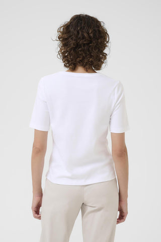 Part Two V - Neck Top White Ratansa - MMJs Fashion