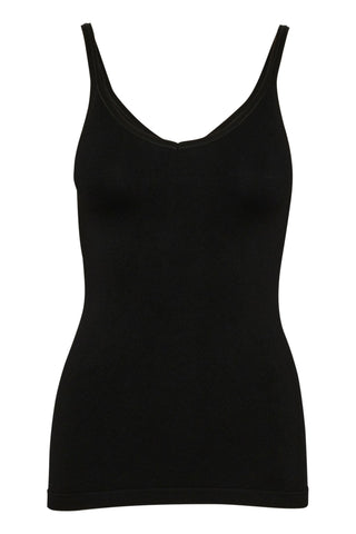 Part Two V Neck Vest Top Black Hydda - MMJs Fashion