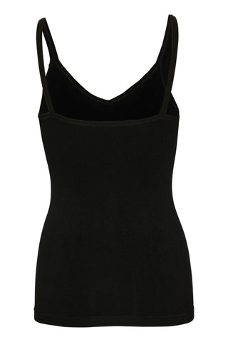 Part Two V Neck Vest Top Black Hydda - MMJs Fashion