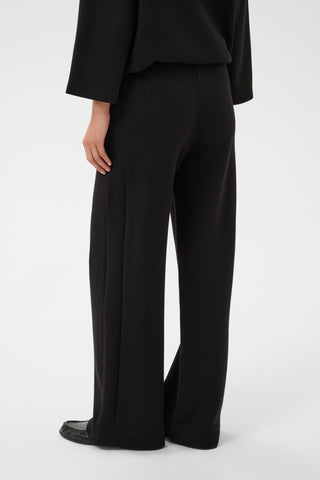Part Two Wide Jersey Trousers Black Cheline - MMJs Fashion