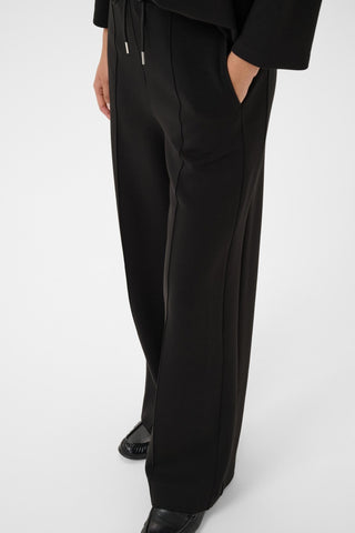 Part Two Wide Jersey Trousers Black Cheline - MMJs Fashion