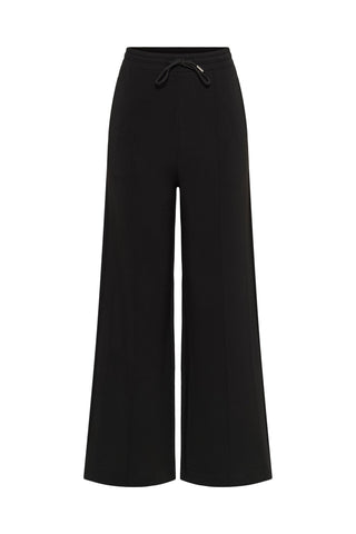Part Two Wide Jersey Trousers Black Cheline - MMJs Fashion