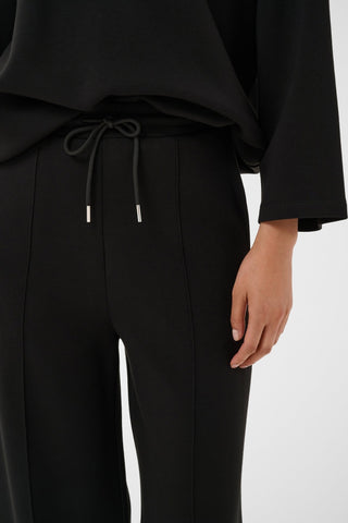 Part Two Wide Jersey Trousers Black Cheline - MMJs Fashion