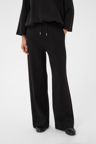 Part Two Wide Jersey Trousers Black Cheline - MMJs Fashion