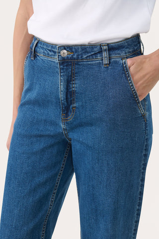 Part Two Wide Leg Jeans Blue Barba - MMJs Fashion