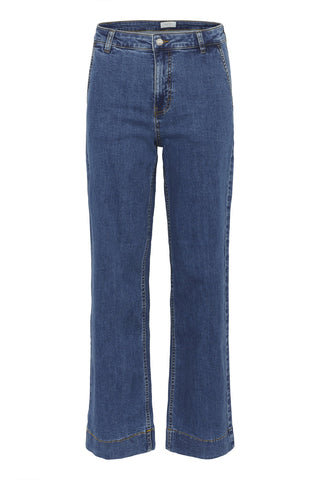 Part Two Wide Leg Jeans Blue Barba - MMJs Fashion