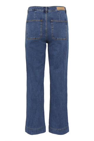 Part Two Wide Leg Jeans Blue Barba - MMJs Fashion
