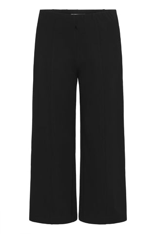 Part Two Wide Leg Jersey Trousers Black Ilissa - MMJs Fashion