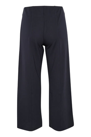 Part Two Wide Leg Jersey Trousers Navy Blue Ilissa - MMJs Fashion