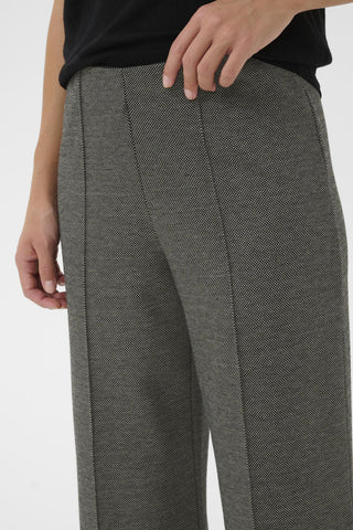Part Two Wide Leg Trousers Black White Ilisan - MMJs Fashion