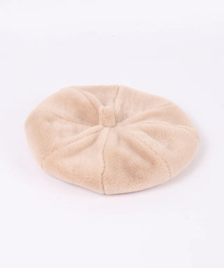 Pia Rossini Faux Fur Beret Beige Morgan - MMJs Fashion