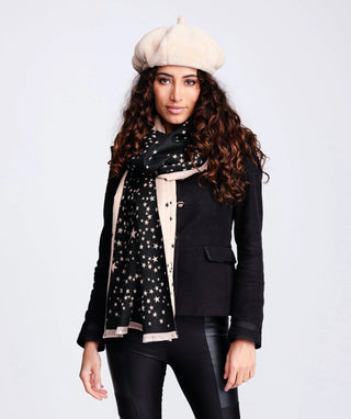 Pia Rossini Faux Fur Beret Beige Morgan - MMJs Fashion