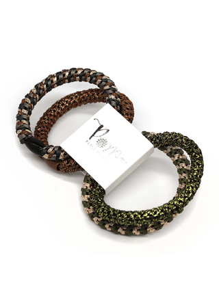 POM Mixed Pack of Hairbands Green Bronze - MMJs Fashion