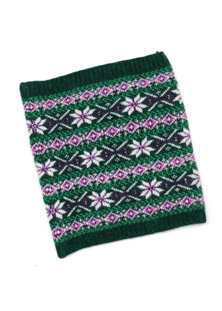POM Scandi Starflower Snood Green Pink - MMJs Fashion