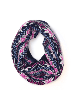 POM Scandi Starflower Snood Navy Blue Pink - MMJs Fashion