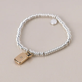 POM Silver Plated Amulet & Heart Charm Bracelet - MMJs Fashion