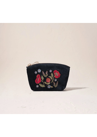 Elizabeth Scarlett Poppy Meadow Coin Purse Charcoal