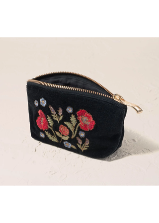 Elizabeth Scarlett Poppy Meadow Coin Purse Charcoal