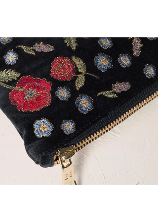 Elizabeth Scarlett Poppy Meadow Everyday Pouch Charcoal