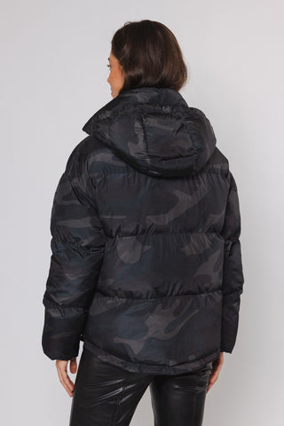 Rino & Pelle Camo Padded Jacket Dark Green Sunn - MMJs Fashion