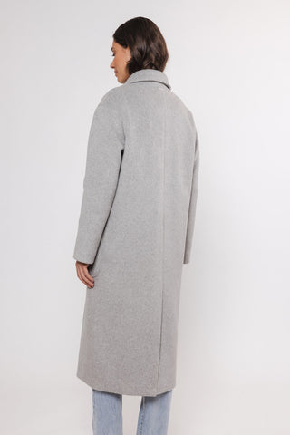 Rino & Pelle Double Breasted Coat Grey Teuni - MMJs Fashion