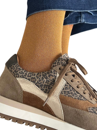 Sixton London Copper Tokyo & Sand Leopard Sock Box Duo - MMJs Fashion