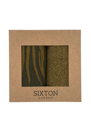 Sixton London Ivy Savannah & Olive Tokyo Sock Box Duo - MMJs Fashion
