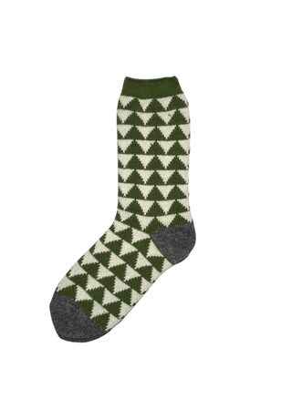 Sixton London Patterned Socks Green Calgary - MMJs Fashion