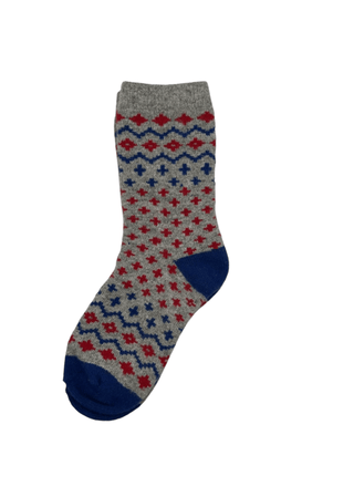 Sixton London Patterned Socks Grey Helsinki - MMJs Fashion