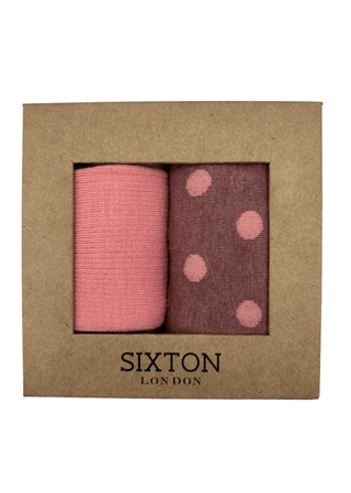 Sixton London Pink Porto & Barcelona Sock Box Duo - MMJs Fashion