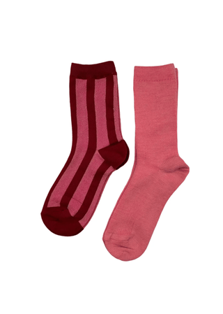 Sixton London Red Berlin & Pink Barcelona Sock Box Duo - MMJs Fashion