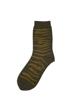 Sixton London Zebra Print Socks Ivy Savannah - MMJs Fashion