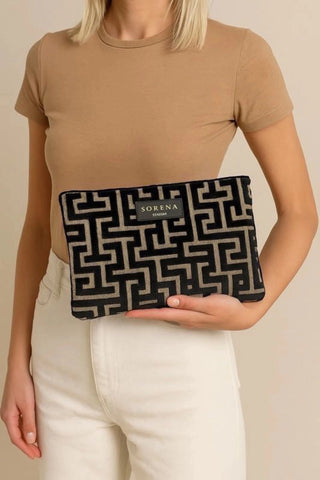 Sorena Andro Clutch Bag Black - MMJs Fashion