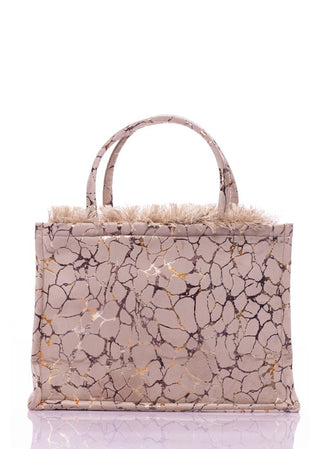 Sorena Big Tote Bag Amoudi Beige Gold - MMJs Fashion