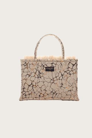 Sorena Big Tote Bag Amoudi Beige Gold - MMJs Fashion