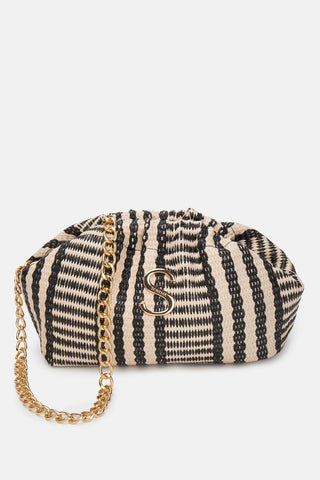 Sorena Large Bucket Bag Black Beige Ammos - MMJs Fashion