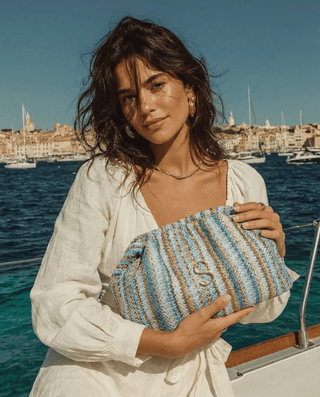 Sorena Large Bucket Bag Blue Elafonisos - MMJs Fashion