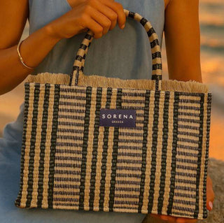 Sorena Medium Tote Bag Beige Ammos - MMJs Fashion