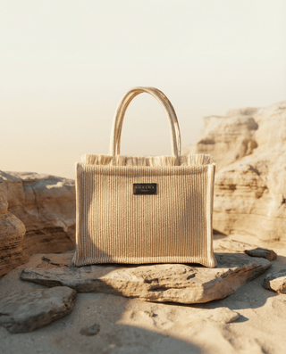 Sorena Medium Tote Bag Beige Irida - MMJs Fashion