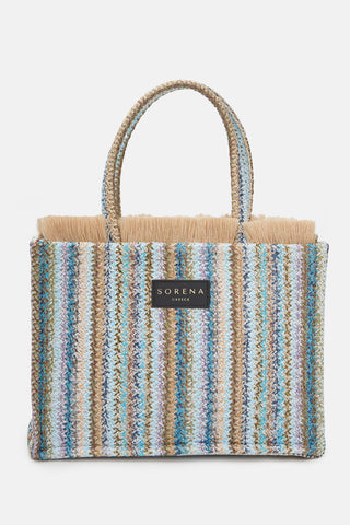 Sorena Medium Tote Bag Blue Elafonisos - MMJs Fashion