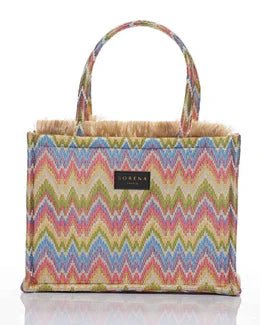 Sorena Medium Tote Bag Cecilia Pink Blue Green - MMJs Fashion