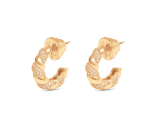 Talis Chains Baguette Huggies Cubic Zirconia - MMJs Fashion