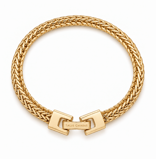 Talis Chains Braided Mesh Bracelet Gold - MMJs Fashion