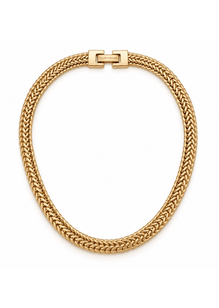 Talis Chains Braided Mesh Choker Gold - MMJs Fashion