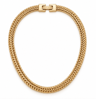 Talis Chains Braided Mesh Choker Gold - MMJs Fashion