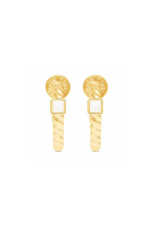 Talis Chains Everyday Twist Hoops Labradorite - MMJs Fashion
