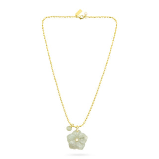Talis Chains Flower Pendant Necklace Labradorite - MMJs Fashion